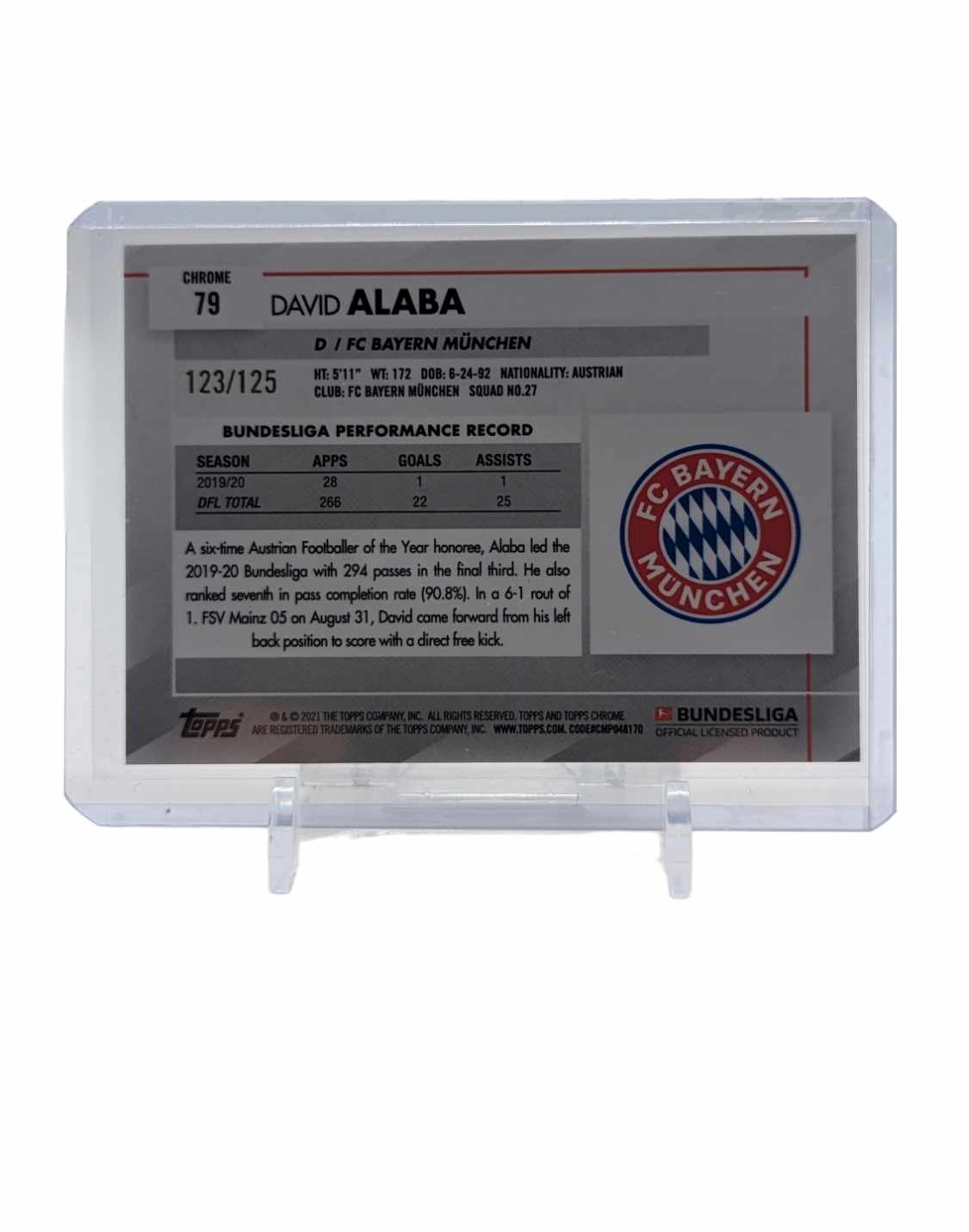David Alaba 123/125