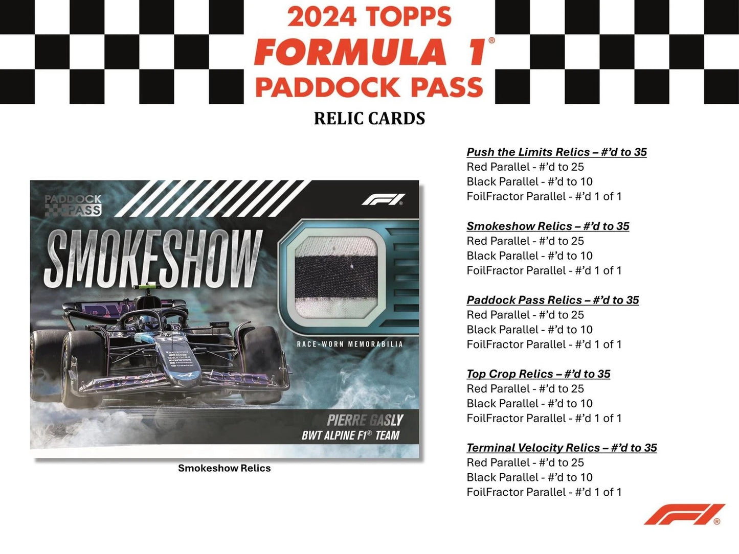 Paddock Pass Formula 1 hobby box
