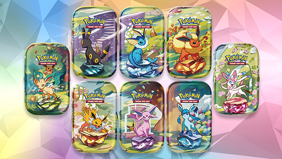 Prismatic Evolutions mini-tins